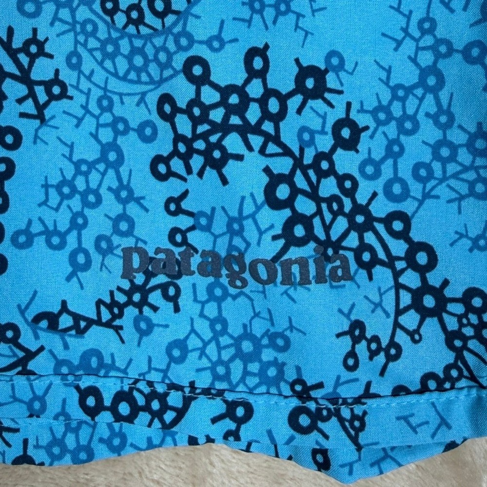 Patagonia Womens Blue Geometric Molecular Print Active Skort Size Large Sporty - Picture 6 of 8